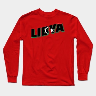 Libya Vintage style retro souvenir Long Sleeve T-Shirt